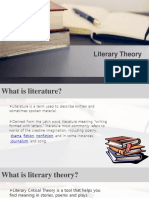 Literary Theory: Prepared By: Cedrick Abad