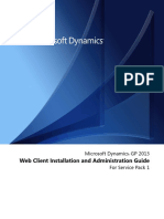 Web Client Installation and Administration Guide: Microsoft Dynamics GP 2013 For Service Pack 1