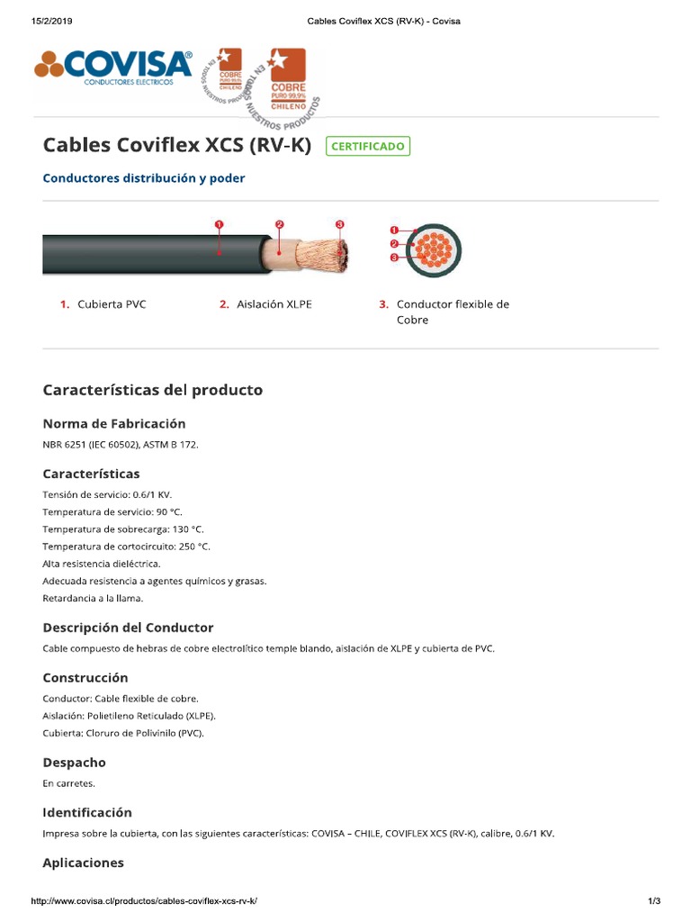 CAbles RV-K | PDF
