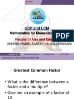 GCF and LCM: Mathematics For Elementary Students