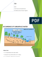 Subsurface Water