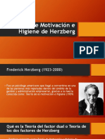 Teoría Motivación Higiene Herzberg
