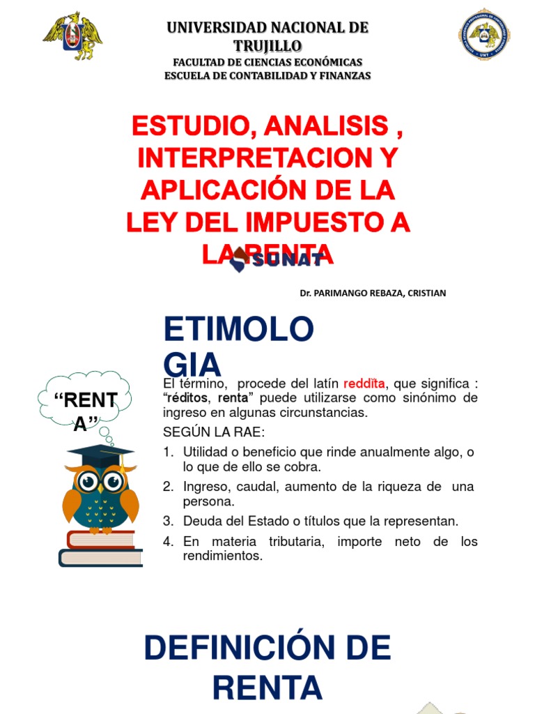 Análisis de la Ley del Impuesto a la Renta | PDF | Depreciación ...