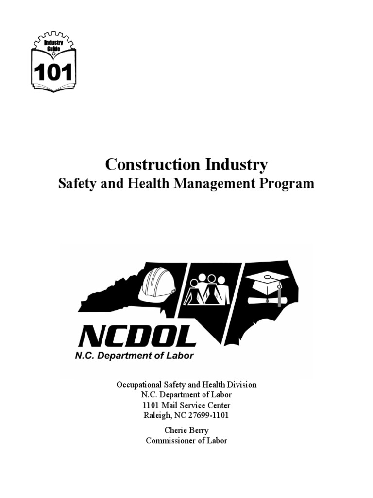 NC Construction Safety Management Guide | PDF | Occupational Safety And ...