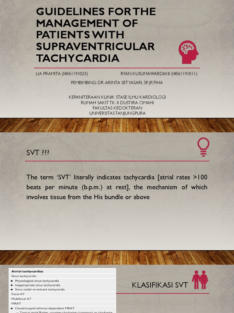 Supraventricular Tachycardia Management Guidelines | PDF ...
