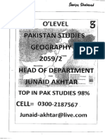 Pakistan Studies Junaid Akhtar Section 3 GEOGRAPHY PDF