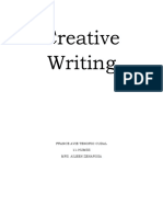 Creative Writing: France Avie Tenorio Cudal 11-HUMSS Mrs. Aileen Zenarosa