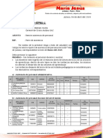 Carta 02 - Reporte de Asistencia - Marzo