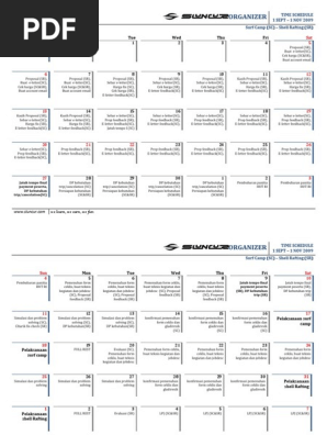 Time Schedule