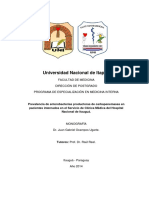 Prevalencia de Enterobacterias Productoras de Carbapenemasas en Pacientes Internados en El Servicio de Clu00EDnica Mu00E9dica PDF
