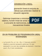 Aplicaciones de Programacion Lineal