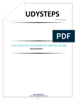 Studysteps: Kvpy Previous Year Paper (SX Stream) - Maths