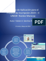 Presentación Proyecto Inscripción Unesr Maracay