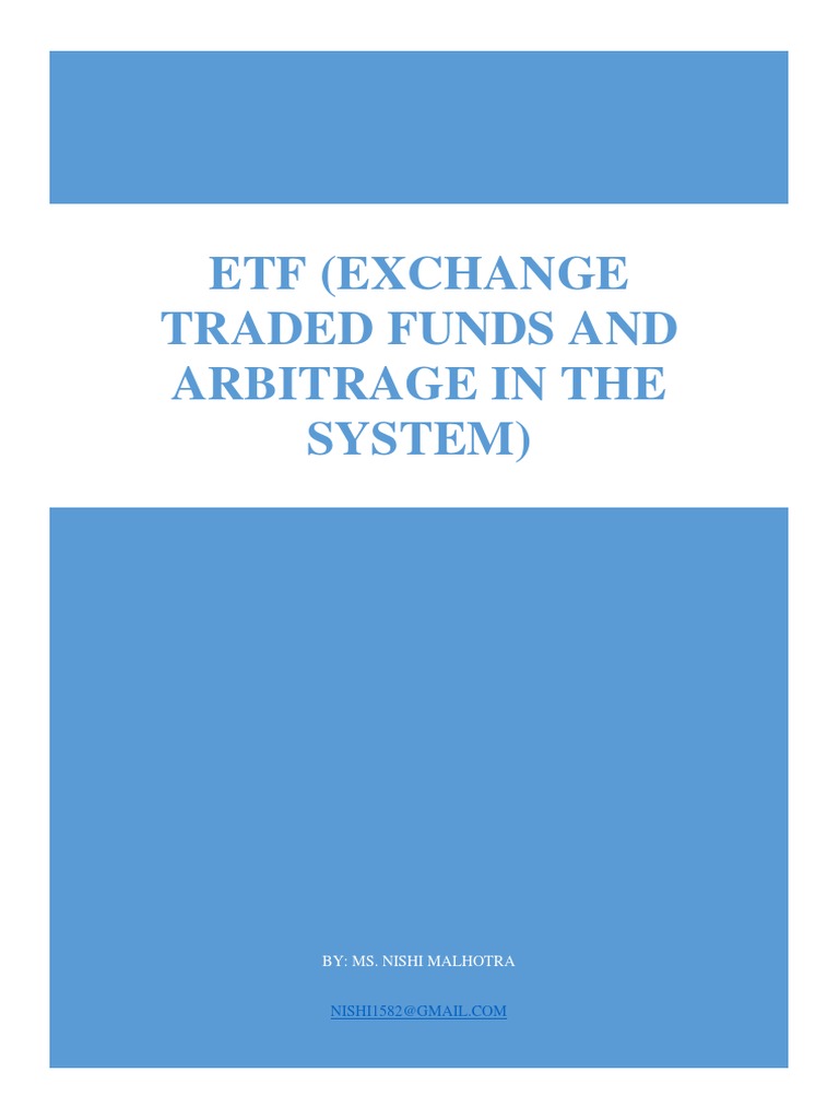 ETF Arbitrage and Market Volatility | PDF | Exchange Traded Fund | Stock  Market