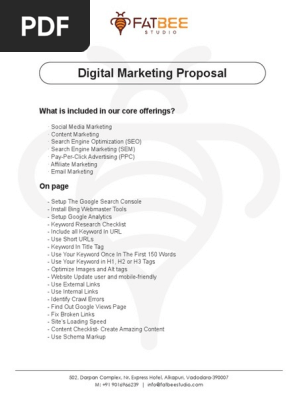 Digital Marketing Proposal
