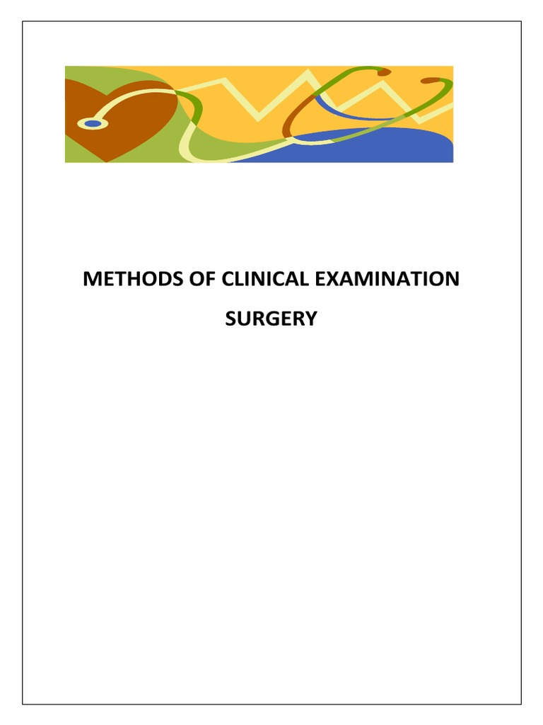 Methods of Clinical Examination | PDF | Abdomen | Animal Anatomy
