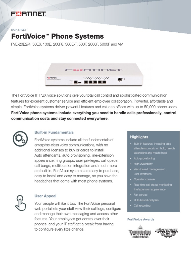 FortiVoiceEnterprise PDF | PDF | Session Initiation Protocol | Voice ...