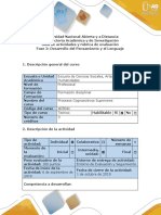 Guía de actividades y rúbrica de evaluación - Fase 2 - Desarrollo del Pensamiento y el Lenguaje.docx
