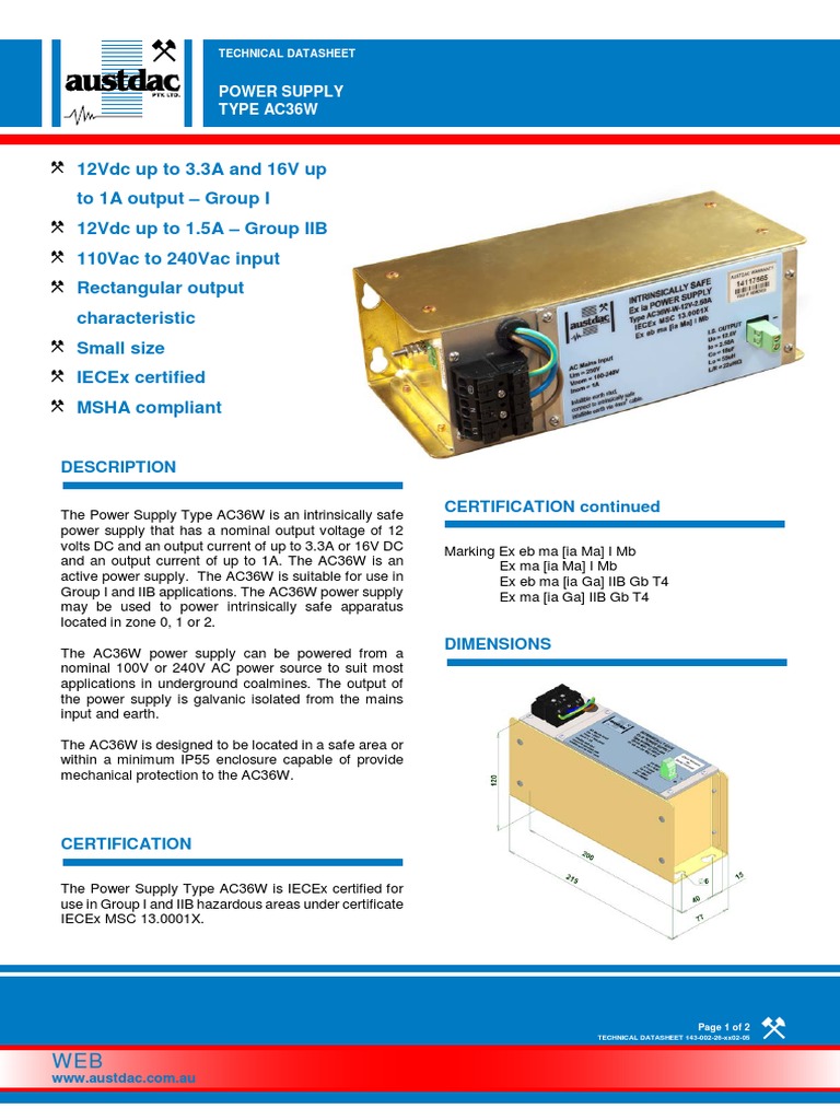 Power Supply Datasheet PDF Power Supply Volt