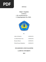 MAKALAH - Introduction of Syntax