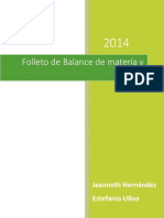 Balance de Materia en Ing. Ambiental