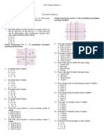 Soal Ulangan Harian MTK Kelas 8 Tentang Koordinat Cartesius Kurikulum 2013