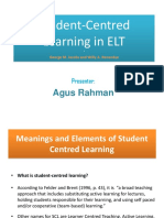 Student-Centred Learning in ELT