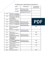 Datas e Atividades