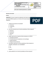 Encuesta de Sastifaciòn Al Cliente Sena Empresa