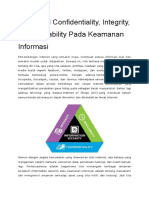 Mengenal Confidentiality-Integrity-dan Availability Pada Keamanan Informasi