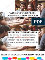 Nature of The Speech Communication Process
