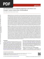 Late Neoproterozoic Arc-Related Magmatism in The Horse Cove Avalon Zone - Skipton2013