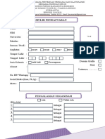 Formulir Pendaftaran Bakal Calon BPH FORMASITA Tahun 2019