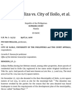Pio Sian Melliza vs. City of Iloilo, Et Al. - Supra Source