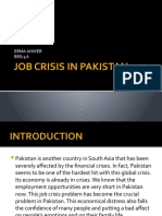 Job Crisis in Pakistan
