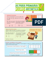 Adición y Sustracción de Fracciones Homogéneas para Tercero de Primaria