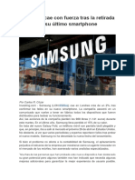 Samsung Cae Con Fuerza Tras La Retirada de Su Último Smartphone