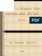 Rizal's Education and Travels in Europe 1882-1887