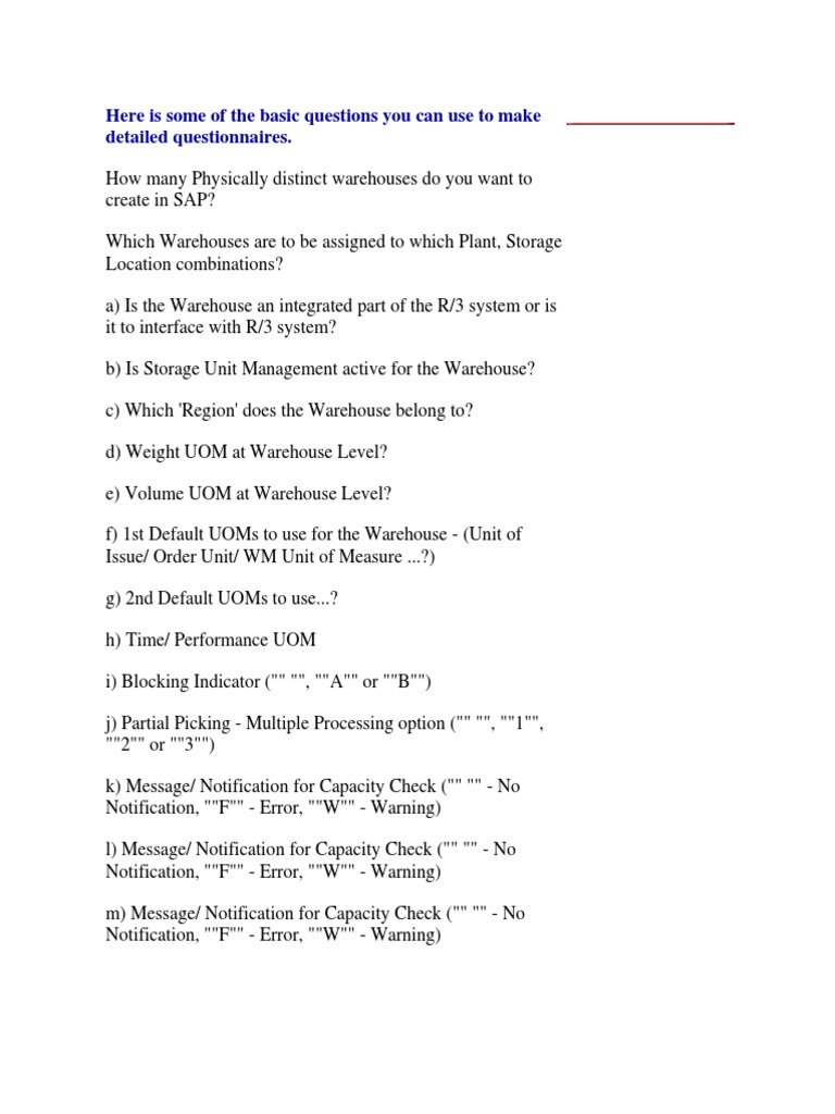 Here Is Some of The Basic Questions You Can Use To Make Detailed ...