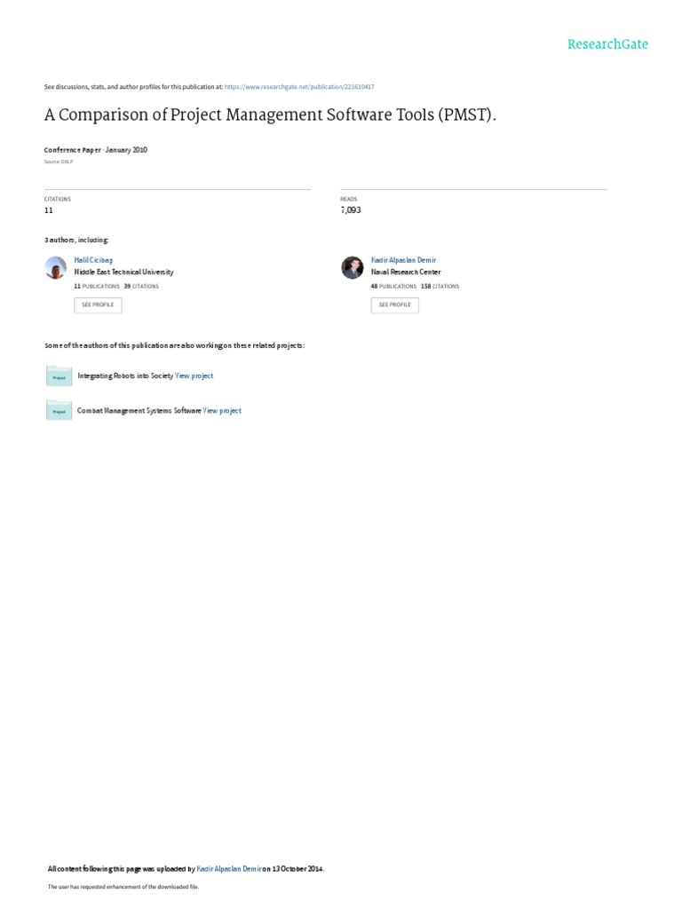 Project Management Software Comparison | PDF | Project Management ...