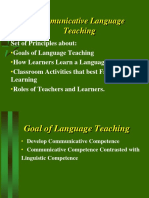 Communicative Language Teaching Principles