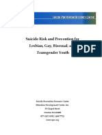 Suicide Risk and Prevention For Lesbian, Gay, Bisexual, and Transgender Youth