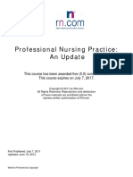 Professional Nursing Practice: An Update