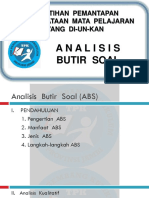 Analisis Butir Soal