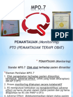 PEMANTAUAN (Monitoring) : Pto (Pemantauan Terapi Obat)