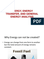 Energy, Energy Transfer, and General Energy Analysis