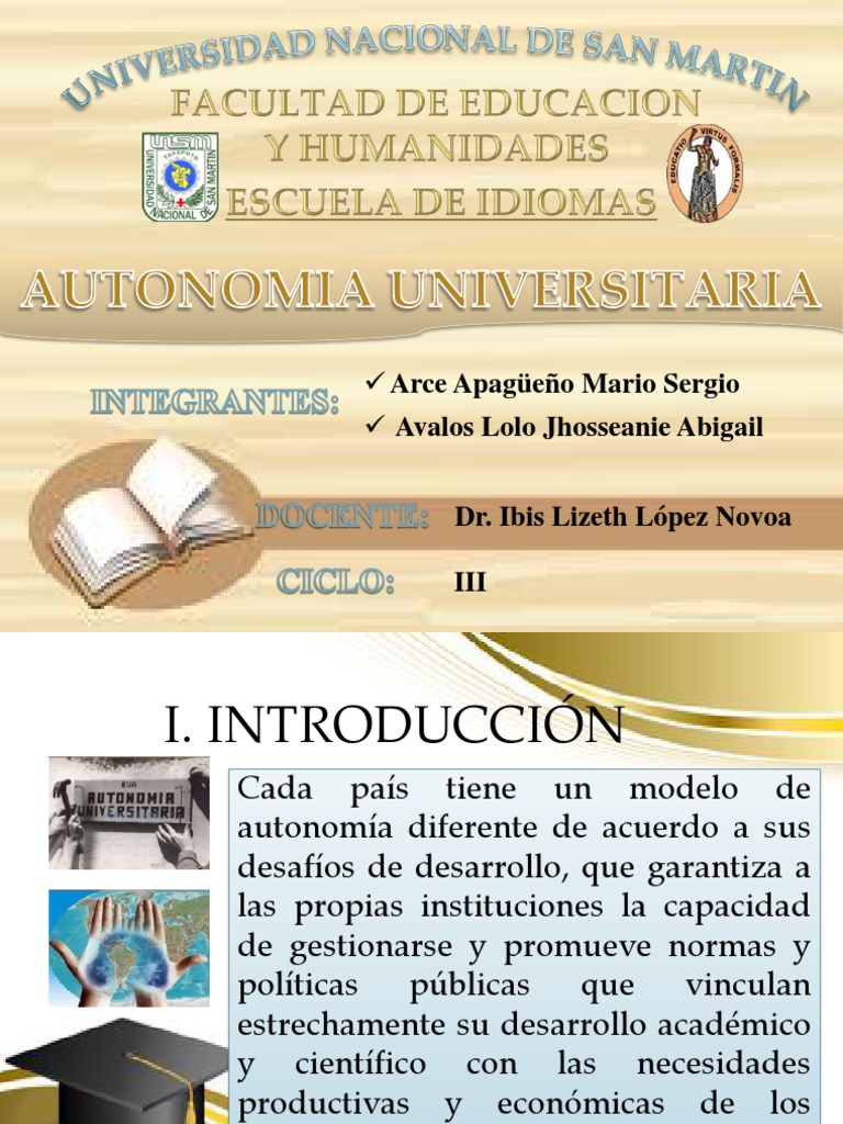 Autonomia Universitaria Universidad Institucion