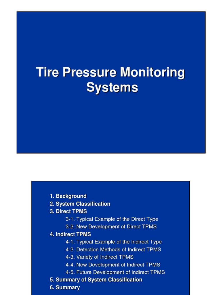 Tire Pressure Monitoring Systems PDF Tire Anti Lock Braking System