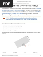 Testing Directional Overcurrent Relays From Valence PDF