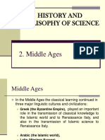History and Philisophy of Science: 2. Middle Ages